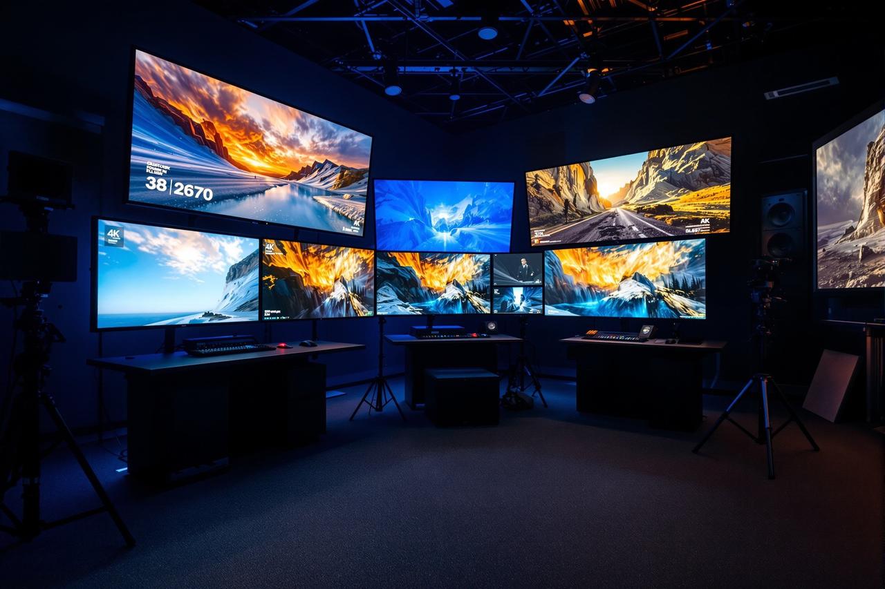 爱优影视4K HDR全流程制作中心调色间内部